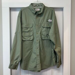 Worldwide Sportsman Fishing PFG Style Pockets Shirt Size XL